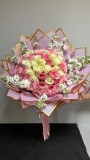 ELEGANS  41 PEMBE  BEYAZ GÜL BUKETİ