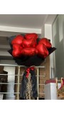 7'li BÜYÜK BOY KALPLİ BALON  BUKETİ