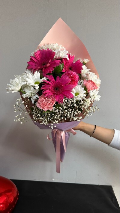 PAPATYA VE GERBERA BUKETİ