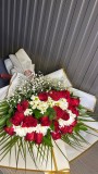KAĞITTA KIRMIZI GÜL BUKETİ