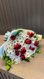 KIRMIZI GÜL VE PAPATYA BUKETİ