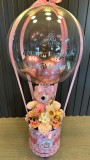 Aramıza Hoşgeldin Küçük Prenses: Peluş Ayıcıklı & Balonlu Pembe Bebek Kutusu