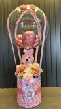 Aramıza Hoşgeldin Küçük Prenses: Peluş Ayıcıklı & Balonlu Pembe Bebek Kutusu